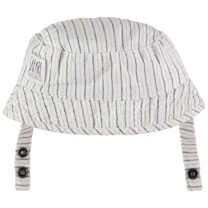 Gorro de rayas en algodon y lino 