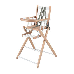 Trona extraplegable Sarah- Barniz natural bicolor natural/blanco 