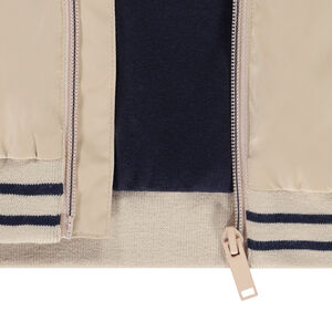 Chaqueta cortavientos unicolor de ripstop forrada para niño 