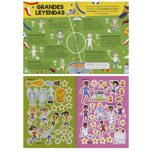 Libro con pegatinas Fútbol +7 años 