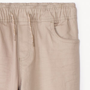 Pantalón jogger liso de twill para niño 