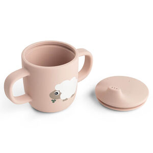 Taza de aprendizaje de silicona Tiny Farm - Rosa 