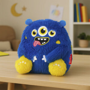 Mini peluche Monster azul diseño monstruo 15 cm 