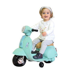 Porteur mini Vespa GTS électrique vert d'eau 