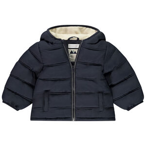 Plumífero acolchado con forro micropolar para bebé niña 