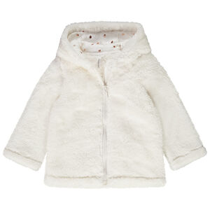 Chaleco polar con capucha de sherpa para bebé niña 