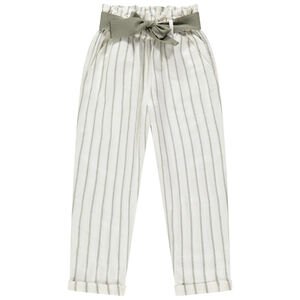Pantalón tiro alto rayas 