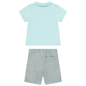 Conjunto de 2 piezas con bermuda fantasía para bebé niño 