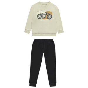 Conjunto de chándal y sudadera de manga larga con diseño para niño 