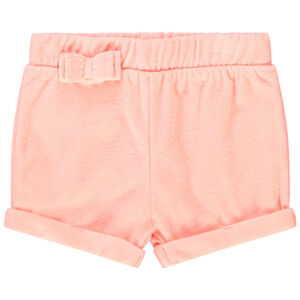 Short de felpa liso para bebé niña 