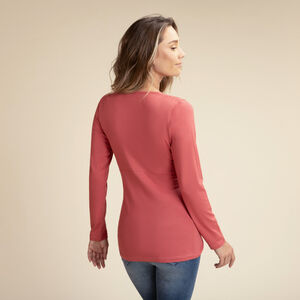 Camiseta de lactancia de manga larga lisa 