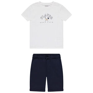 Conjunto corto de 2 piezas estampado para niño 