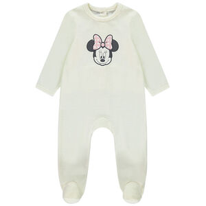 Pelele de terciopelo Minnie Disney para bebé niña con diferentes aperturas según la edad 