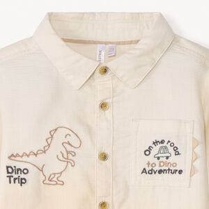 Camisa de manga larga con estampado de dinosaurios para bebé niño 