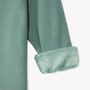 Sudadera de felpa con parches de letras en bucle para niño 