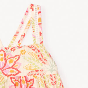 Top de tirantes con estampado de fantasía para niña 