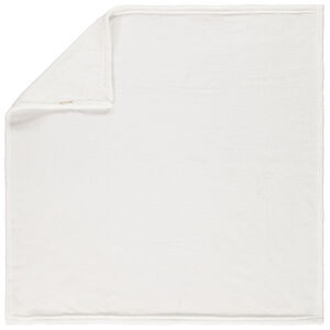 Manta de sherpa unicolor 75 x 75 cm 