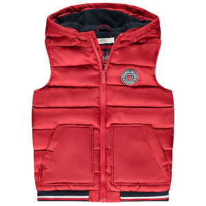 Chaleco acolchado con capucha y goma para niño 