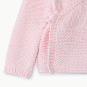 Gilet de punto efecto cruzado para bebé niña prematura 