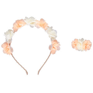 Lote de diadema + clip con flor para niña  Main Lote de diadema + clip con flor para niña