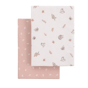 Sábana bajera moisés y carro Pack 2 uds. Calma rosa 