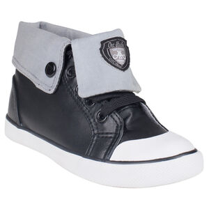 Zapatillas de deporte de caña alta con pliegue de tela 