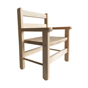 Petit fauteuil Juliette en bois vernis 