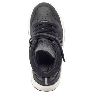 Zapatillas deportivas altas con lengüeta gris texturizada y diseño recortado para niño 