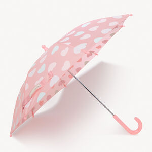 Parapluie à couleur changeante imprimé cœurs pour fille  Main Parapluie à couleur changeante imprimé cœurs pour fille
