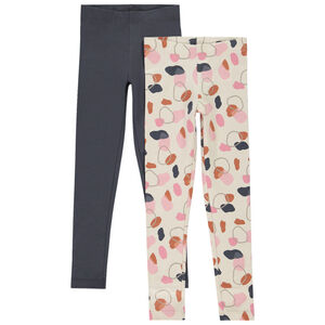 Pack de 2 calzoncillos lisos y estampados niña 