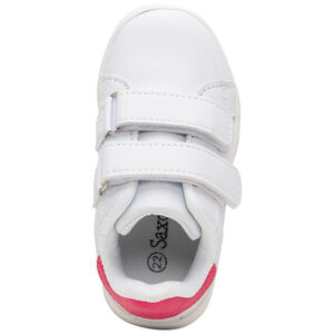 Zapatillas de bebé con velcro y detalles en rosa niña 