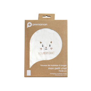 Funda para colchón de cambiador de rizo Mon Petit Chat 