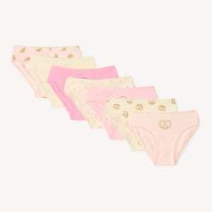 Conjunto de 7 bragas con estampados kawaii para niña 