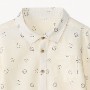 Camisa de manga larga con estampado de animales para bebé niño 