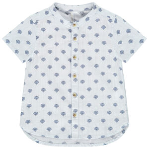 Camisa de manga corta estampada de palmeras para bebé niño 