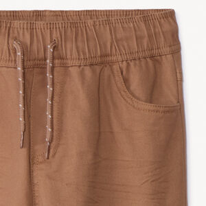 Pantalón jogger liso de twill para niño 