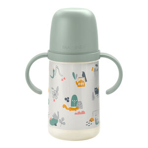 Vaso de aprendizaje antigoteo con asas Walk in the Park 270 ml verde 