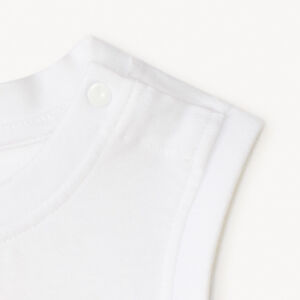 Camiseta de tirantes de jersey con bordado de palmera para bebé niño 