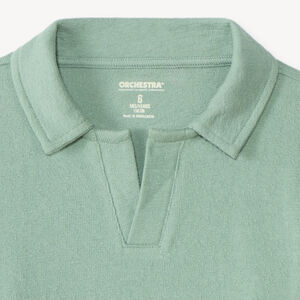 Polo de manga larga liso para niño 