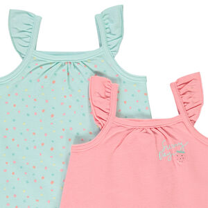 Lot de 4 combinaisons courtes en jersey pour bébé fille 