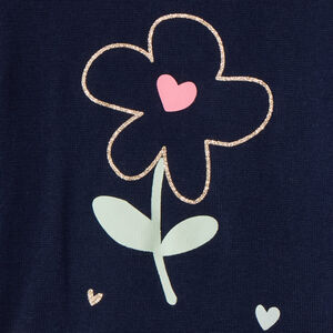 Suéter de punto con estampado floral niña bebé 