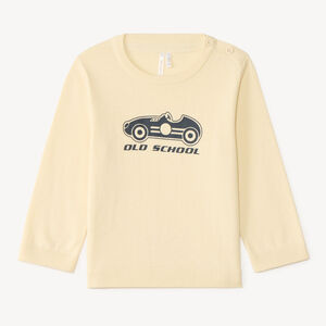 Suéter para bebé niño con estampado de coche vintage 