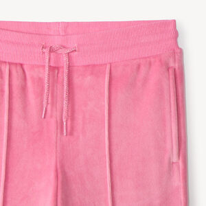 Conjunto de chaleco con capucha y pantalón de chándal de terciopelo niña 