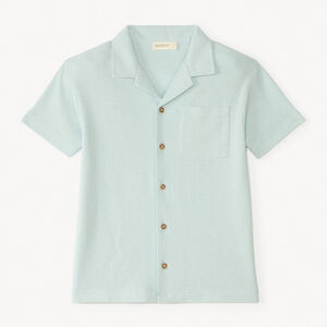 Camisa de manga corta de jersey liso para niño 