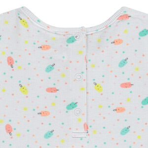 Set 2 piezas estampado helados para bebé niña 