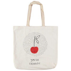 Tote bag de algodón reciclado con estampado fantasía Main Tote bag de algodón reciclado con estampado fantasía