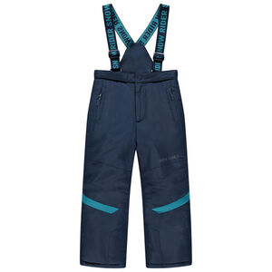 Pantalón de esquí con bolsillos con cremallera y tirantes extraíbles 