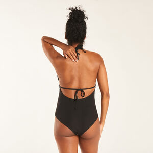 Bañador premamá de una pieza con efecto acanalado 