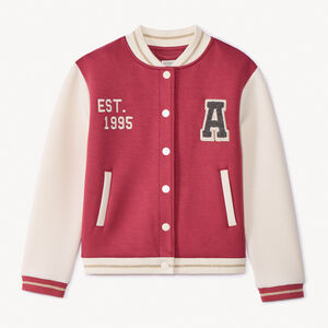 Gilet en molleton à col teddy effet colorblock pour fille  Main Gilet en molleton à col teddy effet colorblock pour fille