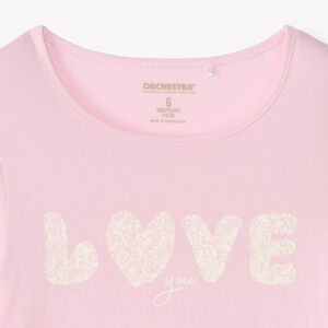 Camiseta de manga corta estampada niña 